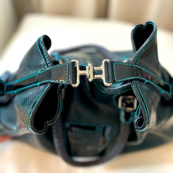 ⭐️FENDI Black Leather Tote Bag EUC - Picture 10 of 16